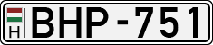 license plates of Hungary, Cars (1990)