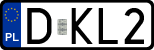 License plates of Poland, Regular car plates