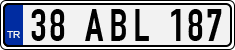 License plate of Turkey, Regular plates