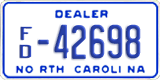 North Carolina, Dealer (A/D-12345(6))