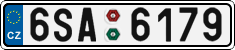 License plate of the Czech Republic, Cars (2001)