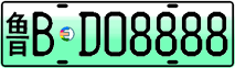 License plate of China, Electric vehicles