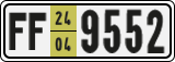 License plate of Armenia, Export transit plates