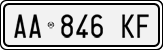 License plate of Italy, Cars (1994 year series)