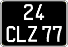 French license plate, FNI