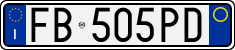 License plate of Italy, Cars (1994 year series)