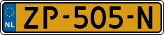 License plate of the Netherlands, Cars