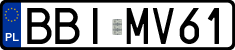 License plates of Poland, Regular car plates