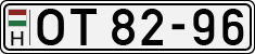 license plates of Hungary, Oldtimers (1990)