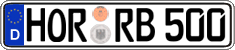 German license plate, Regular plates