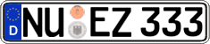 German license plate, Regular plates