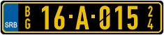 License plate of Serbia, Diplomatic