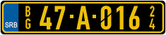License plate of Serbia, Diplomatic