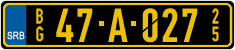 License plate of Serbia, Diplomatic