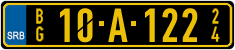 License plate of Serbia, Diplomatic