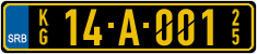 License plate of Serbia, Diplomatic