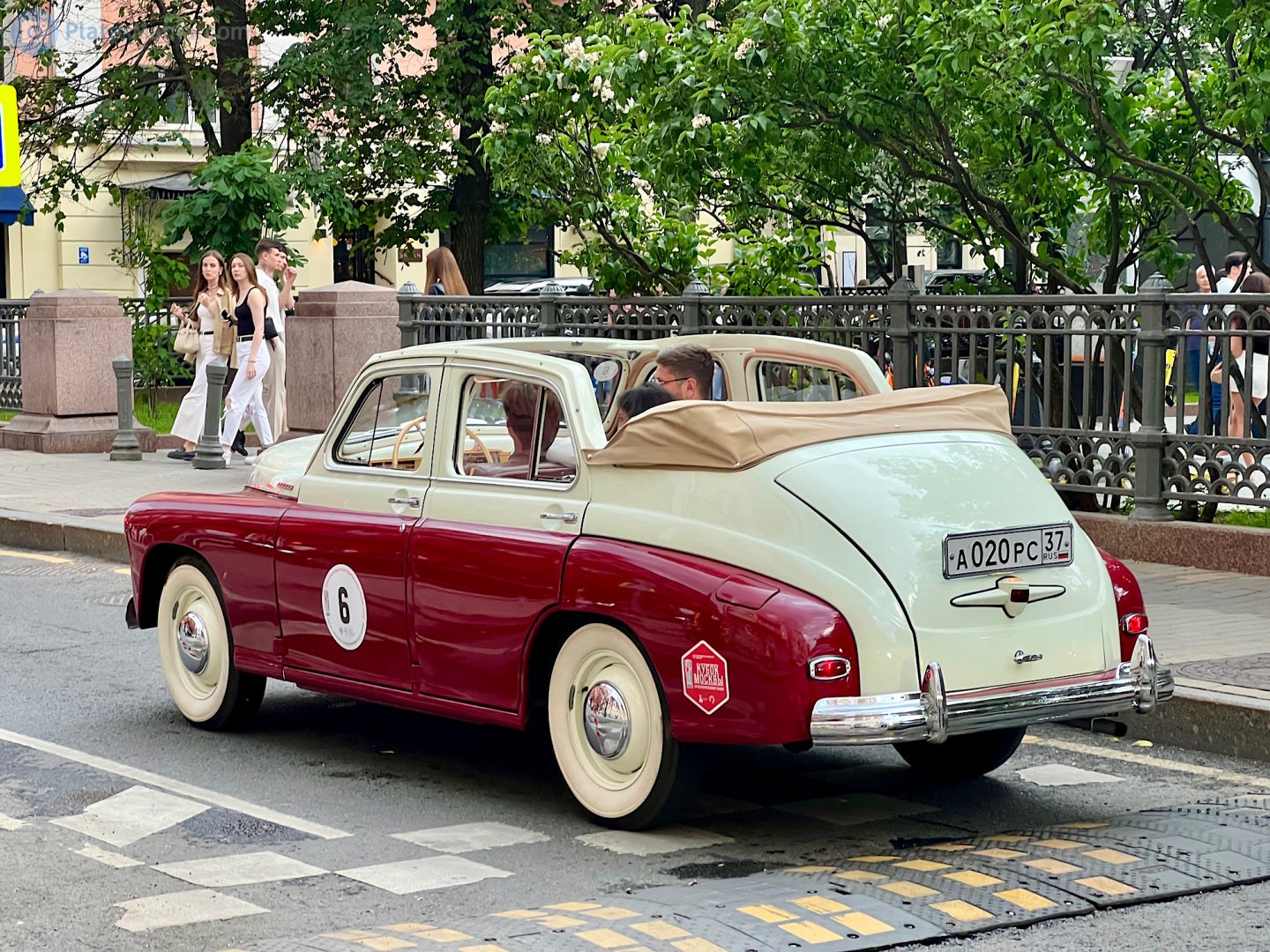 а 020 рс 37, GAZ 20 Победа 2nd series Cabriolet, 1949–1953