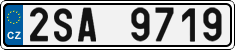 License plate of the Czech Republic, Cars (2001)