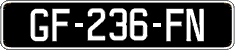 French license plate, SIV (oldtimers)