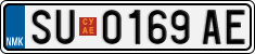 License plate of North Macedonia, Regular plates (2012)