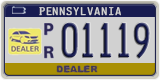 Pennsylvania, Dealer (N/D 12345 | P/R 12345)