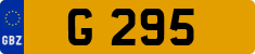 License plate of Gibraltar, Regular car plates (G 12345)
