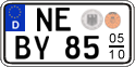 German license plate, Seasonal plates
