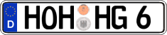 German license plate, Regular plates