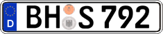 German license plate, Regular plates
