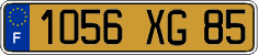 French license plate, FNI
