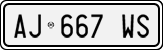 License plate of Italy, Cars (1994 year series)