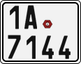 License plate of the Czech Republic, Motorcycles (2001)