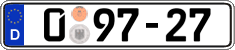 German license plate, Diplomatic