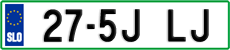 License plate of Slovenia, Trailers