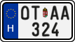 license plates of Hungary, Oldtimers (2022)