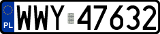 License plates of Poland, Regular car plates