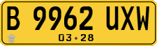 License plate of Indonesia, Commercial vehicles