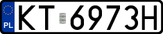 License plates of Poland, Regular car plates