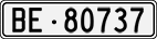 License plate of Switzerland, Cars
