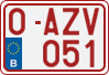 License plate of Belgium, Regular plates (2010)