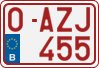 License plate of Belgium, Regular plates (2010)