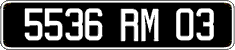 French license plate, FNI