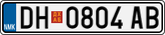 License plate of North Macedonia, Regular plates (2012)