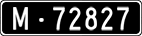 License plate of Switzerland, Military (black)