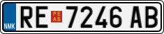 License plate of North Macedonia, Regular plates (2012)