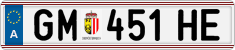 License plate of Austria, Regular plates