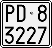 License plate of Italy, Motorcycles (1927 year series)