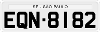 License plate of Brazil, Private owners (1990)
