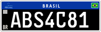 License plate of Brazil, Oldtimers (Mercosul)