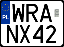 License plates of Poland, Special vehicles and motorcycles